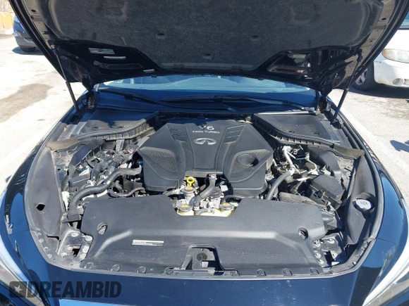 2020 Infiniti Q50 Premium with VIN JN1EV7AR3LM254279, listed as a IAAI auction lot 41877606 with 55,454 mi miles and . Bid and sale history available at DreamBid. Image 10.