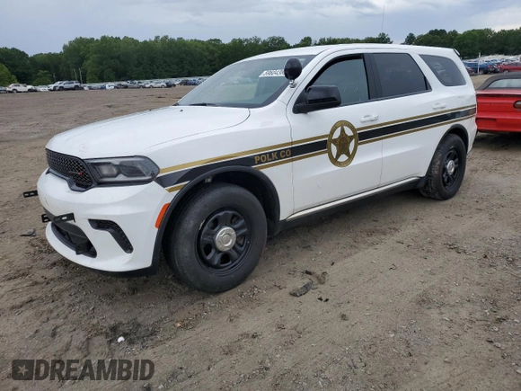 2024 Dodge Durango Special Service with VIN 1C4RDJFG0RC135075, listed as a Copart auction lot 59604385 with 21,619 mi miles and Salvage title. Bid and sale history available at DreamBid. Image 1.