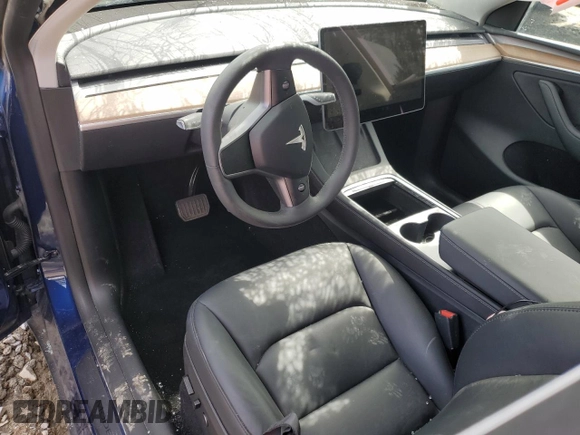 2024 Tesla Model Y Long Range with VIN 7SAYGDEE6RF036075, listed as a Copart auction lot 51275845 with Not Provided miles and Salvage Title. Bid and sale history available at DreamBid. Image 8.