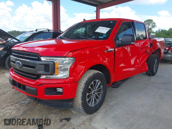 2020 Ford F-150 XL with VIN 1FTEW1EP5LFB65401, listed as a IAAI auction lot 42572733 with 30,280 mi miles and . Bid and sale history available at DreamBid. Image 18.