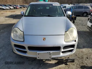 2004 Porsche Cayenne S with VIN WP1AB29P54LA76777, listed as a Copart auction lot 44341825 with 128,667 mi miles and Salvage Title. Bid and sale history available at carsss.com. Image 5.