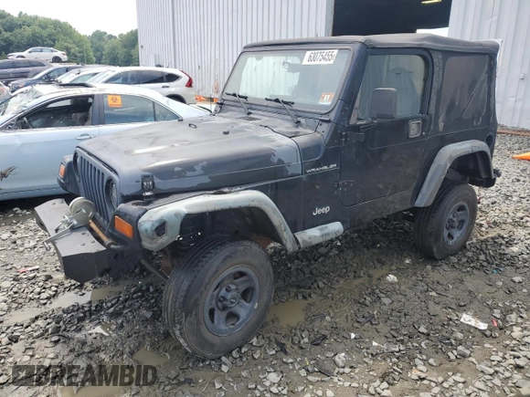 1999 Jeep Wrangler SE z VIN 1J4FY29P0XP479580, wystawiony jako Copart lot #63075455 z przebiegiem 160 986 mil mil oraz Szkoda całkowita • Salvage title. Historia ofert i sprzedaży dostępna na DreamBid. Obrazek 1.