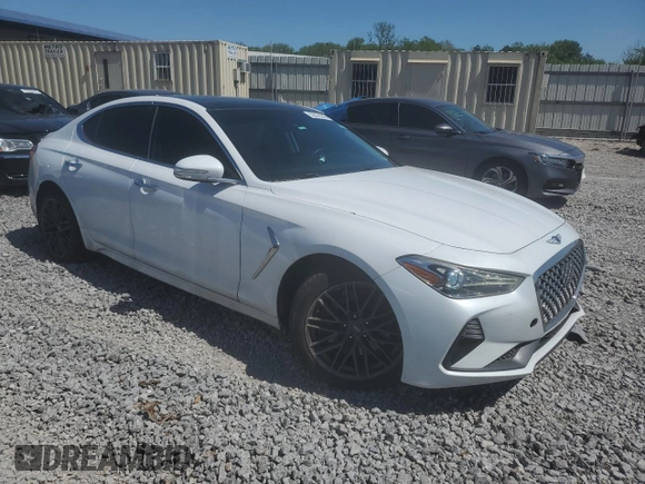 2019 Genesis G70 Advanced with VIN KMTG74LEXKU016731, listed as a Copart auction lot 52879505 with 122,465 mi miles and Salvage title. Bid and sale history available at DreamBid. Image 4.