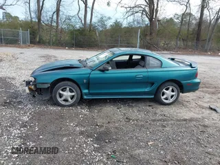 1996 Ford Mustang with VIN 1FALP4041TF145381, listed as a IAAI auction lot 41754114 with 185,072 mi miles. Bid and sale history available at carsss.com. Image 15.