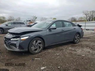 2024 Hyundai Elantra SEL with VIN KMHLS4DGXRU644533, listed as a Copart auction lot 53258155 with 18,795 mi miles and Salvage title. Bid and sale history available at DreamBid. Image 1.