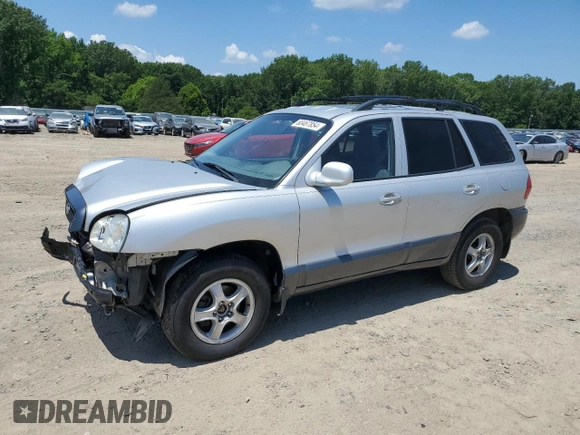 2002 Hyundai Santa Fe GLS with VIN KM8SC13D42U334401, listed as a Copart auction lot 60467854 with 187,404 mi miles and Salvage Title. Bid and sale history available at carsss.com. Image 1.