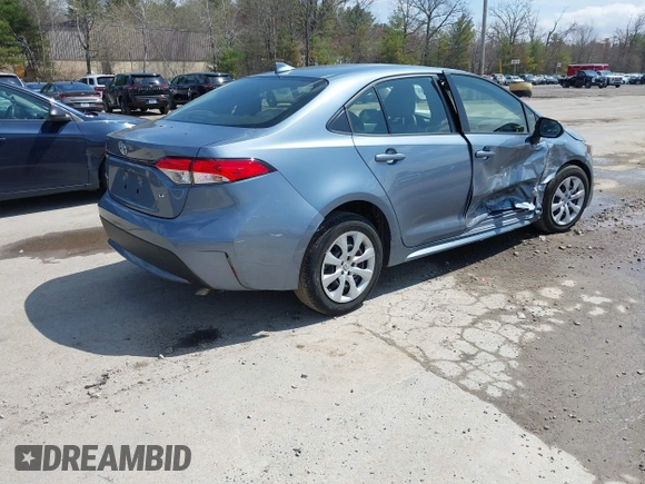 2020 Toyota Corolla LE with VIN JTDEPRAE1LJ058438, listed as a IAAI auction lot 42091884 with 17,788 mi miles and . Bid and sale history available at DreamBid. Image 4.