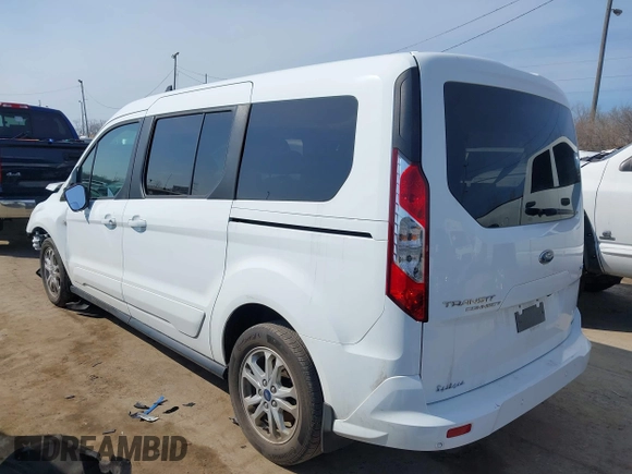 2021 Ford Transit Connect XLT with VIN NM0GE9F25M1494107, listed as a IAAI auction lot 41737018 with 33,512 mi miles and . Bid and sale history available at DreamBid. Image 3.