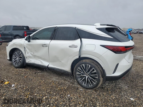 2023 Lexus RX with VIN JTJCHMAA8P2007276, listed as a Copart auction lot 46580395 with 14,617 mi miles and Salvage Title. Bid and sale history available at carsss.com. Image 2.