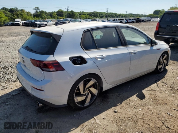 2024 Volkswagen Golf GTI S with VIN WVWGA7CD5RW147878, listed as a Copart auction lot 61032694 with 2,324 mi miles and Salvage Title. Bid and sale history available at carsss.com. Image 3.