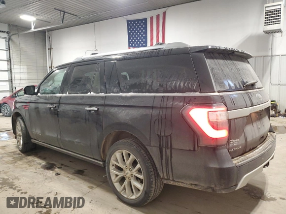 2018 Ford Expedition Max Platinum with VIN 1FMJK1MT4JEA64566, listed as a Copart auction lot 84215404 with 112,938 mi miles and Salvage title. Bid and sale history available at DreamBid. Image 2.