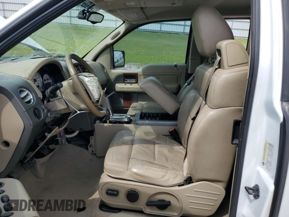 2005 Ford F-150 XLT with VIN 1FTPX12585NA85964, listed as a Copart auction lot 54928615 with 233,380 mi miles and Salvage title. Bid and sale history available at DreamBid. Image 7.
