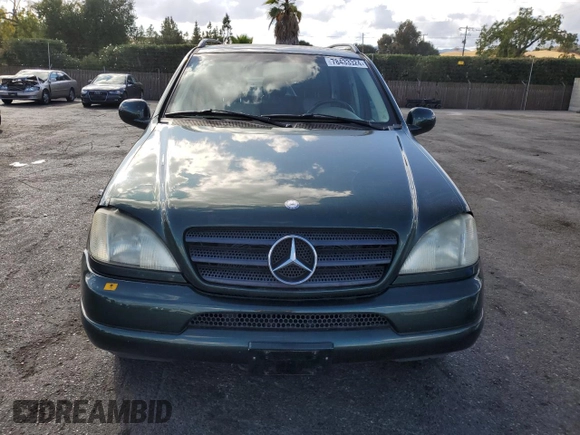 2000 Mercedes-Benz M-Class with VIN 4JGAB54E1YA194220, listed as a Copart auction lot 78433324 with 125,405 mi miles and Salvage Title. Bid and sale history available at carsss.com. Image 5.