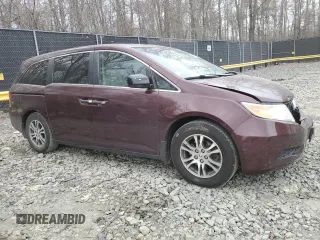 2011 Honda Odyssey EX-L with VIN 5FNRL5H69BB021633, listed as a Copart auction lot 50420415 with 265,213 mi miles and Salvage Title. Bid and sale history available at DreamBid. Image 4.