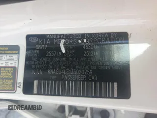 2018 Kia Optima EX z VIN KNAGU4LE1J5020759, wystawiony jako Copart lot #57130805 z przebiegiem Nie podano mil oraz Czysty tytuł • Clean title. Historia ofert i sprzedaży dostępna na DreamBid. Obrazek 12.