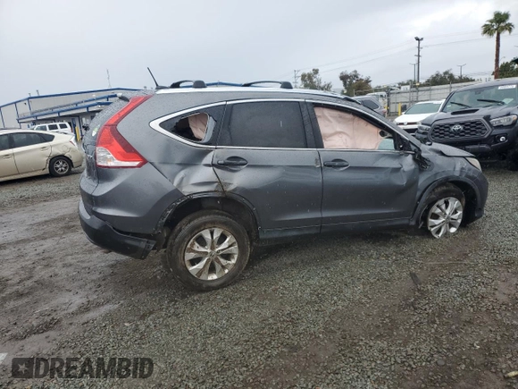 2012 Honda CR-V EX-L with VIN JHLRM4H77CC023270, listed as a Copart auction lot 47892455 with 0 mi miles and Salvage Title. Bid and sale history available at carsss.com. Image 3.