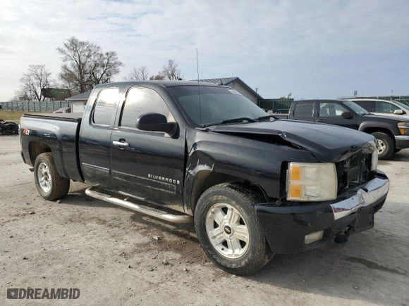 2009 Chevrolet Silverado 1500 LTZ with VIN 1GCEK39069Z208171, listed as a Copart auction lot 84343144 with 269,210 mi miles and Salvage Title. Bid and sale history available at carsss.com. Image 4.
