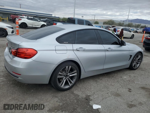 2015 BMW 4 Series 428i with VIN WBA4A9C54FGL85179, listed as a Copart auction lot 82369104 with 118,189 mi miles and Salvage title. Bid and sale history available at DreamBid. Image 3.