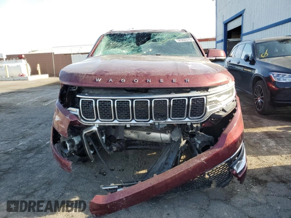 2022 Jeep Wagoneer Series III with VIN 1C4SJVDT0NS116320, listed as a Copart auction lot 58300315 with 108,714 mi miles and Salvage title. Bid and sale history available at DreamBid. Image 5.