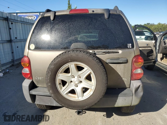 2004 Jeep Liberty Sport with VIN 1J4GK48K64W153128, listed as a Copart auction lot 75900124 with 205,257 mi miles and Non Repairable. Bid and sale history available at DreamBid. Image 6.