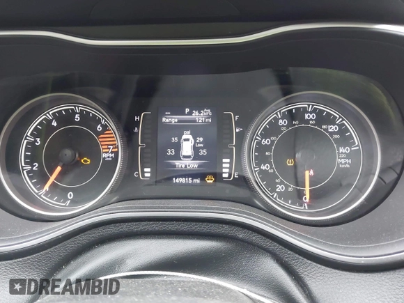 2019 Jeep Cherokee Latitude with VIN 1C4PJLCBXKD247676, listed as a IAAI auction lot 41598599 with 149,815 mi miles. Bid and sale history available at carsss.com. Image 7.