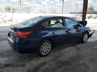 2017 Nissan Sentra SV with VIN 3N1AB7AP4HL638949, listed as a Copart auction lot 55046635 with 87,665 mi miles and Salvage Title. Bid and sale history available at DreamBid. Image 3.