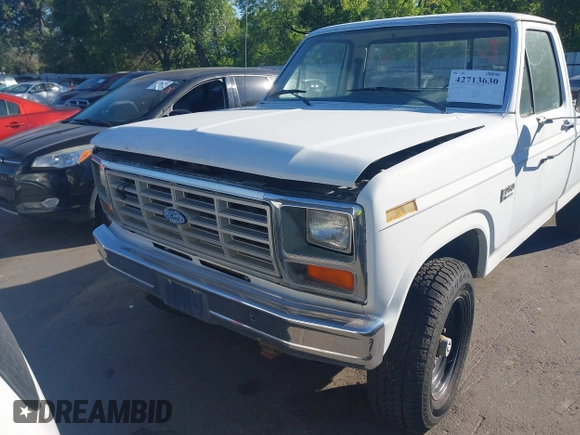 1985 Ford F-250 with VIN 1FTHF2615FKB23867, listed as a IAAI auction lot 42713630 with 96,557 mi miles and . Bid and sale history available at DreamBid. Image 6.