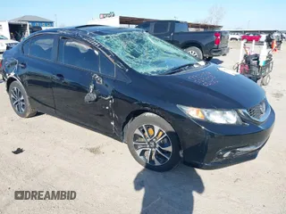 2013 Honda Civic EX-L with VIN 2HGFB2F91DH513718, listed as a IAAI auction lot 41651185 with 95,668 mi miles and . Bid and sale history available at DreamBid. Image 1.