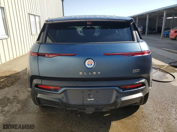 2023 Fisker Ocean One with VIN VCF1ZBU22PG005753, listed as a Copart auction lot 58112924 with 1,403 mi miles and Salvage Title. Bid and sale history available at carsss.com. Image 6.