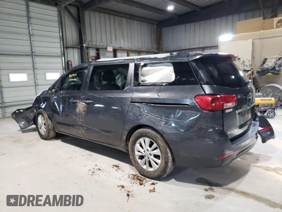 2016 Kia Sedona LX with VIN KNDMB5C16G6166737, listed as a Copart auction lot 47899565 with 136,443 mi miles and Salvage Title. Bid and sale history available at carsss.com. Image 2.