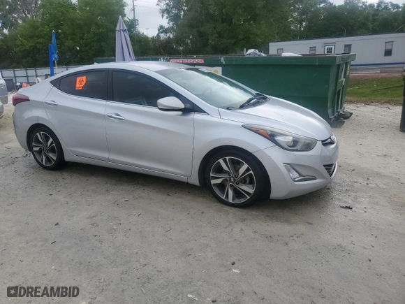 2016 Hyundai Elantra SE with VIN 5NPDH4AE3GH655424, listed as a Copart auction lot 51483955 with 76,931 mi miles and Salvage Title. Bid and sale history available at carsss.com. Image 4.