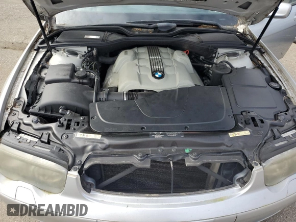2004 BMW 7 Series 745i with VIN WBAGL63484DP69753, listed as a Copart auction lot 49211195 with 203,767 mi miles and Clean Title. Bid and sale history available at DreamBid. Image 11.