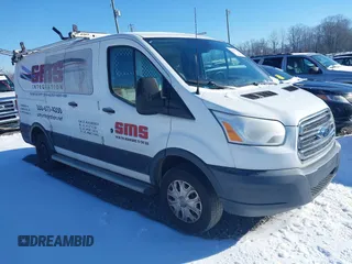 2016 Ford Transit Cargo with VIN 1FTYR1ZM6GKA70265, listed as a IAAI auction lot 41209043 with 156,112 mi miles. Bid and sale history available at carsss.com. Image 1.