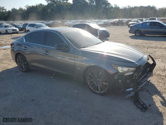 2020 Infiniti Q50 RED SPORT 400 with VIN JN1FV7AP5LM630693, listed as a Copart auction lot 68151214 with NaN miles and Clean Title. Bid and sale history available at carsss.com. Image 4.