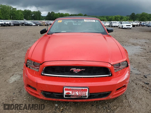 2013 Ford Mustang V6 with VIN 1ZVBP8EM3D5203940, listed as a Copart auction lot 55064825 with 129,334 mi miles and Salvage title. Bid and sale history available at DreamBid. Image 5.