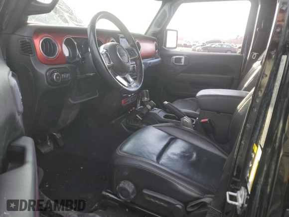 2021 Jeep Wrangler Unlimited Rubicon with VIN 1C4HJXFN5MW633804, listed as a Copart auction lot 47534015 with Not Provided miles and Salvage Title. Bid and sale history available at DreamBid. Image 7.