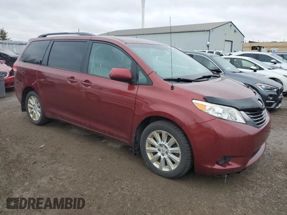 2012 Toyota Sienna LE with VIN 5TDJK3DCXCS035649, listed as a Copart auction lot 51538405 with 235,256 mi miles and Clean Title. Bid and sale history available at carsss.com. Image 4.