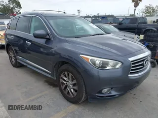 2014 Infiniti QX60 z VIN 5N1AL0MN2EC533101, wystawiony jako IAAI lot #42447491 z przebiegiem 124 539 mil mil oraz . Historia ofert i sprzedaży dostępna na DreamBid. Obrazek 1.