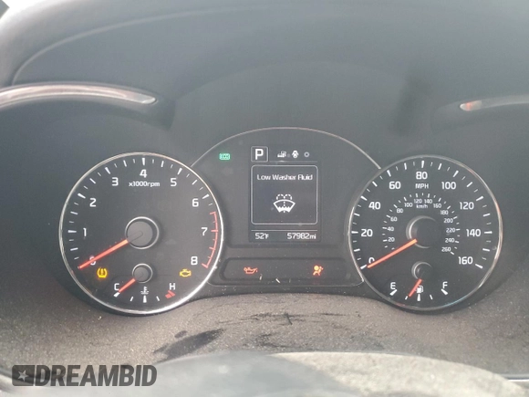 2017 Kia Forte S with VIN 3KPFL4A72HE040376, listed as a Copart auction lot 80709694 with 57,982 mi miles and Clean Title. Bid and sale history available at DreamBid. Image 9.