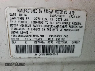 2015 Infiniti Q40 with VIN JN1CV6AP9FM502748, listed as a Copart auction lot 74823204 with 181,577 mi miles and Salvage Title. Bid and sale history available at carsss.com. Image 12.