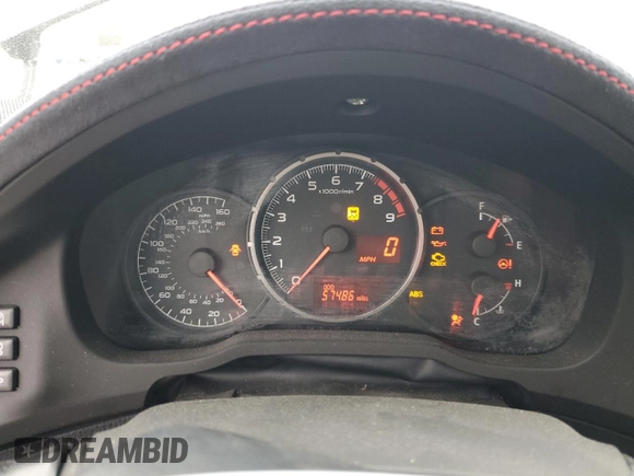 2015 Subaru BRZ Premium with VIN JF1ZCAB12F9607084, listed as a Copart auction lot 53743495 with 57,486 mi miles and Salvage title. Bid and sale history available at DreamBid. Image 9.