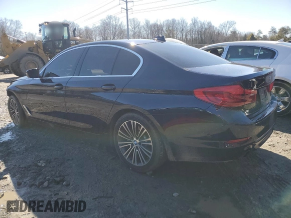2020 BMW 5 Series 530e with VIN WBAJA9C00LB399824, listed as a Copart auction lot 45011365 with 52,678 mi miles and Salvage Title. Bid and sale history available at DreamBid. Image 2.