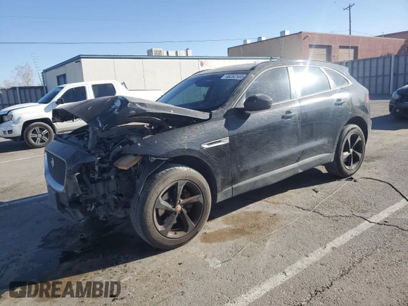 2018 Jaguar F-Pace 25t Premium with VIN SADCJ2FX4JA267748, listed as a Copart auction lot 48262585 with 61,234 mi miles and Clean Title. Bid and sale history available at DreamBid. Image 1.