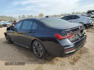 2020 BMW 7 Series with VIN WBA7U6C05LBM63050, listed as a Copart auction lot 71823944 with Not provided miles and Salvage title. Bid and sale history available at DreamBid. Image 2.