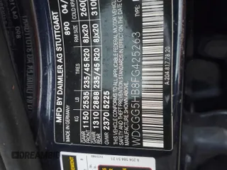 2015 Mercedes-Benz GLK 350 with VIN WDCGG5HB8FG425263, listed as a Copart auction lot 74545764 with Not Provided miles and Salvage Title. Bid and sale history available at DreamBid. Image 14.