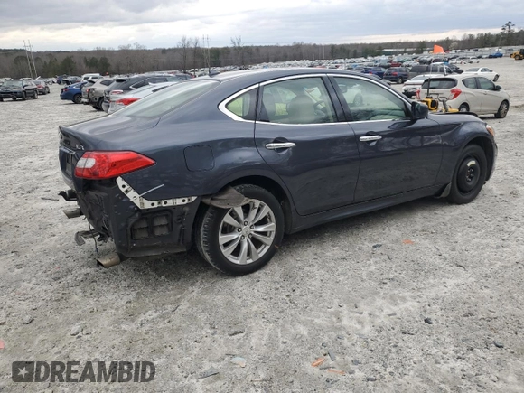 2011 Infiniti M with VIN JN1BY1AR6BM375779, listed as a Copart auction lot 47879435 with 245,770 mi miles and Salvage Title. Bid and sale history available at DreamBid. Image 3.