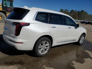 2021 Cadillac XT6 Luxury with VIN 1GYKPAR46MZ172366, listed as a Copart auction lot 42741985 with 33,800 mi miles and Salvage title. Bid and sale history available at DreamBid. Image 3.