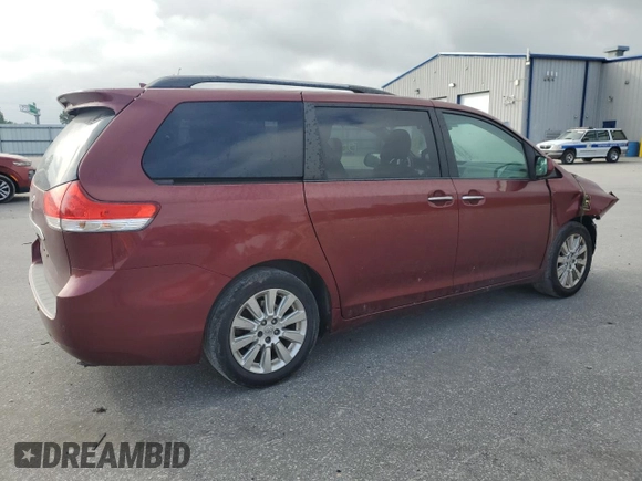 2011 Toyota Sienna XLE with VIN 5TDDK3DCXBS024257, listed as a Copart auction lot 60667145 with 283,609 mi miles and Salvage title. Bid and sale history available at DreamBid. Image 3.