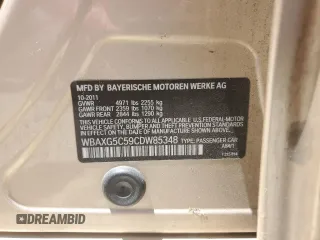 2012 BMW 5 Series 528i z VIN WBAXG5C59CDW85348, wystawiony jako Copart lot #57180545 z przebiegiem 135 725 mil mil oraz Szkoda całkowita • Salvage title. Historia ofert i sprzedaży dostępna na DreamBid. Obrazek 12.