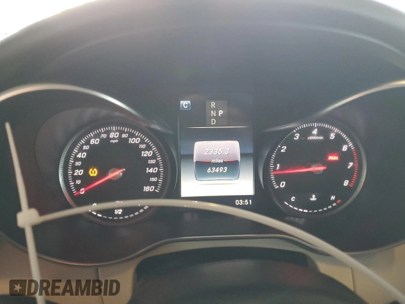 2018 Mercedes-Benz C 300 with VIN WDDWJ4JB8JF669670, listed as a Copart auction lot 51093265 with 63,493 mi miles and Salvage title. Bid and sale history available at DreamBid. Image 9.